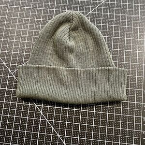 Prospective Flow - "Don" Thin Knit Linen Cotton Beanie One Size - Military Green